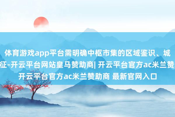 体育游戏app平台需明确中枢市集的区域鉴识、城市层级致使商圈特征-开云平台网站皇马赞助商| 开云平台官方ac米兰赞助商 最新官网入口